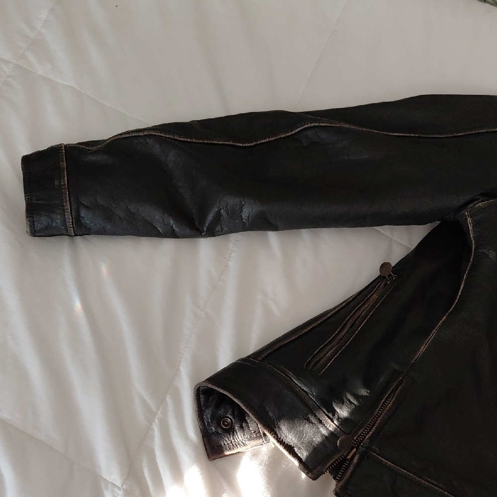 Grateful Dead Leather Jacket - Black and Brown - Picture 3 of 11
